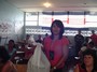 The cookware sets were given to landslide victims at a nearby school.